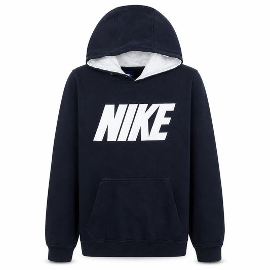 Nike Men's Blue Pullover Hoodie L Graphic Fleece Sportswear