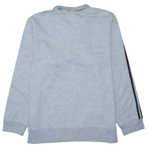 adidas Men's Grey 1/2 Zip Sweatshirt Medium Regular Fit