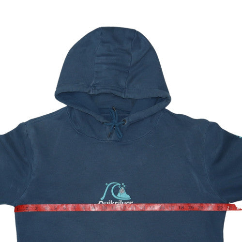 Quiksilver Men's Blue Graphic Pullover Hoodie Size M