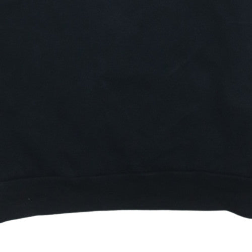 Adidas Men Black Crew Neck Long Sleeve Pullover Sweatshirt M