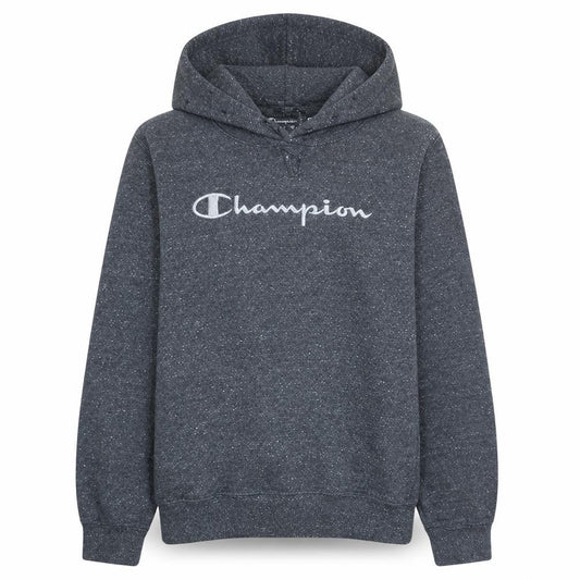 Champion Men's Grey Logo Pullover Hoodie Size L