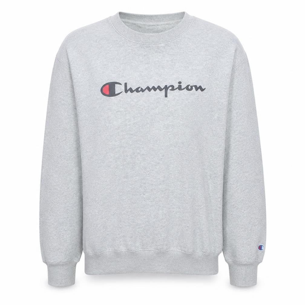 Champion Men's Grey XL Crew Neck Pullover Sweatshirt