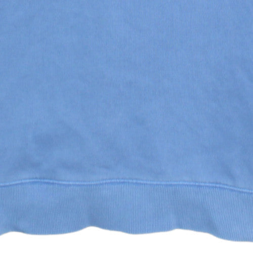 Hugo Boss Men's Blue Crew Neck Cotton Sweatshirt Size M