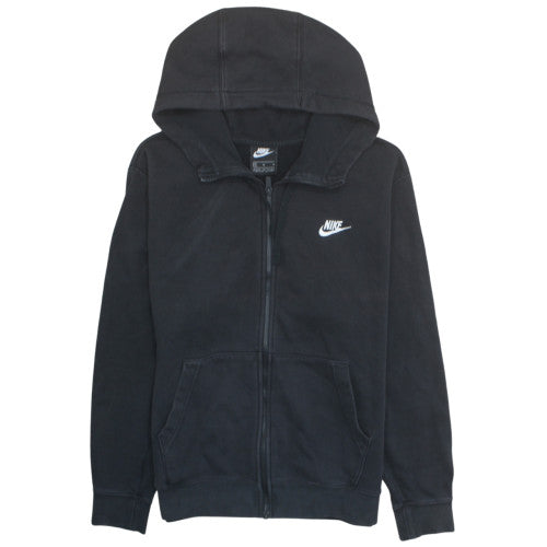 Nike Mens Black Full Zip Hoodie M Fleece Sweatshirt