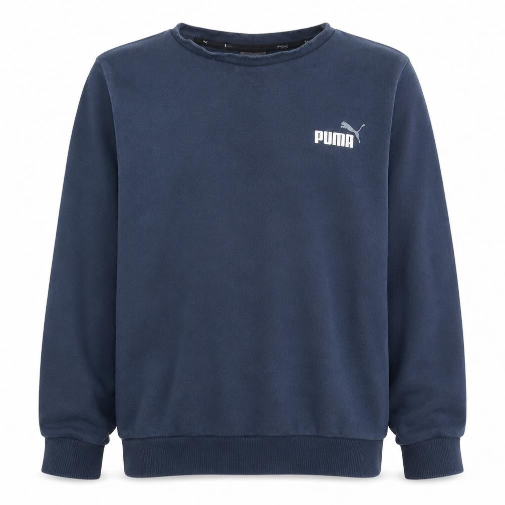 Puma Mens Blue Crew Neck Pullover Sweatshirt M Regular Fit