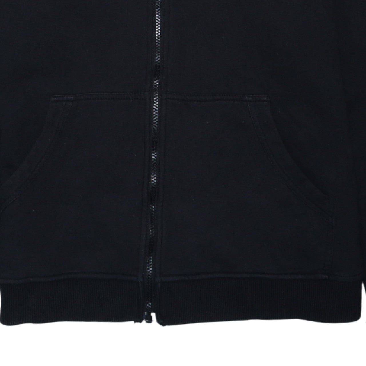Harley-Davidson Men’s Black Full Zip Hooded Leather & Cotton XL Hoodie