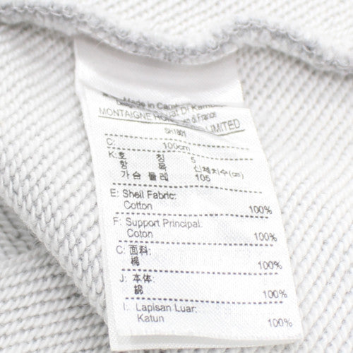 Lacoste Mens Grey Relaxed Fit Graphic Logo Sweatshirt L