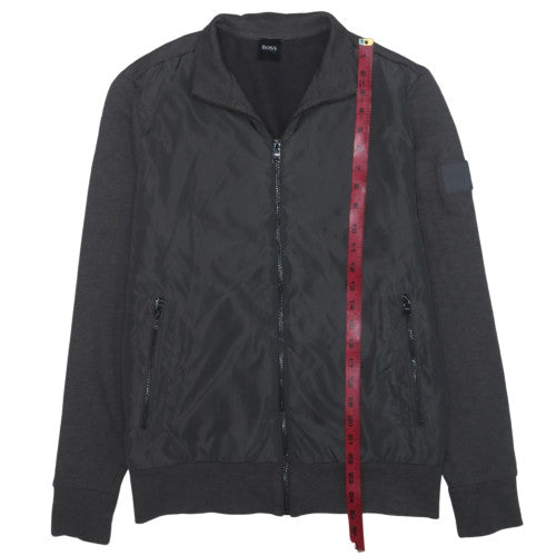 Hugo Boss Men's Black Bomber Jacket S Full Zip Classic Style