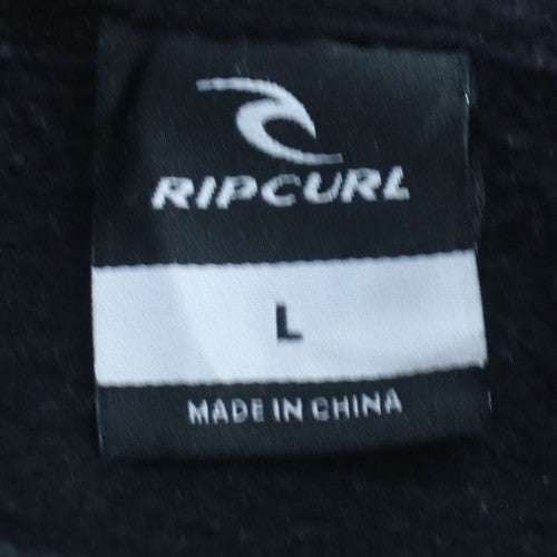 Rip Curl Men's Black & Grey Crew Neck Pullover Sweatshirt L