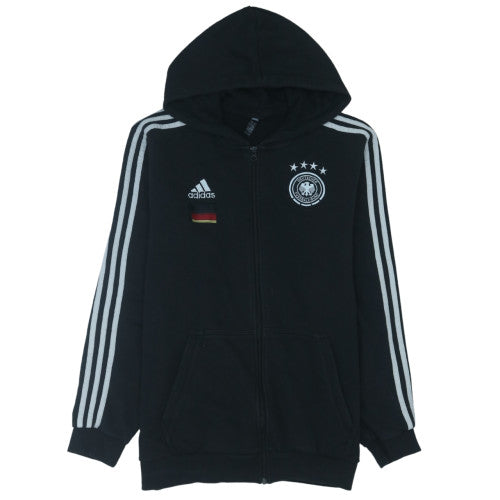Adidas Mens Black Full Zip Germany Football Hoodie Size L