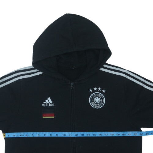 Adidas Mens Black Full Zip Germany Football Hoodie Size L