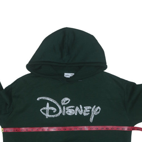 Disney Women Green Hoodie L 14/16 Pullover Hooded Sweatshirt