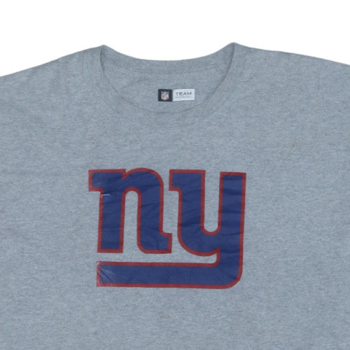NFL Team Apparel Men's Grey NY Giants XL T-Shirt Classic Crew Neck