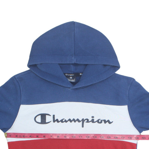 Champion Men’s Multicoloured Pullover Hoodie Small Logo Fleece Sweatshirt
