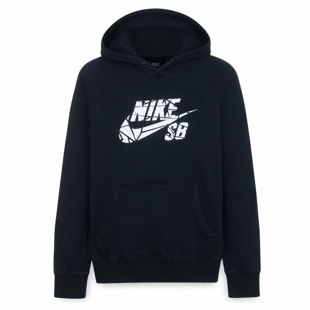 Nike SB Men's Black Pullover Hoodie M Fleece Lined Graphic Print