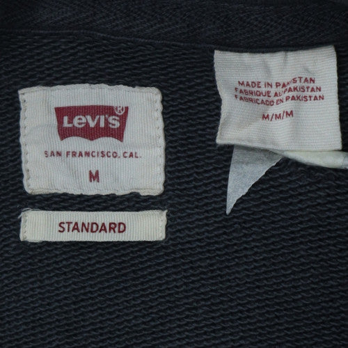 Levi's Men's Blue Pullover Hoodie M Standard Fit Fleece