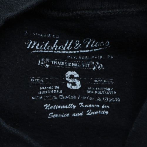 Mitchell & Ness Mens Black Chicago Bulls Pullover Sweatshirt S