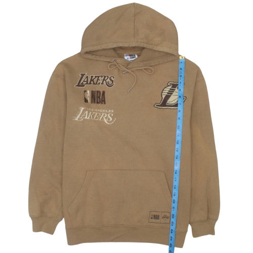 NBA Men’s Brown Los Angeles Lakers Pullover Hoodie Size S Embroidered