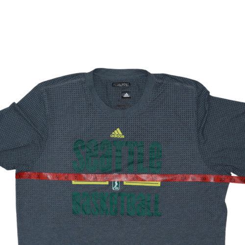 Adidas Mens Grey Aeroknit XLT Seattle Basketball T-Shirt
