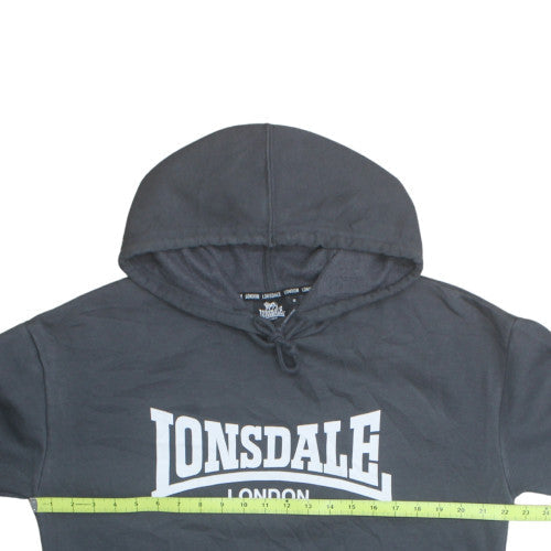 Lonsdale London Women's Black Size 14 Pullover Hoodie Sweatshirt