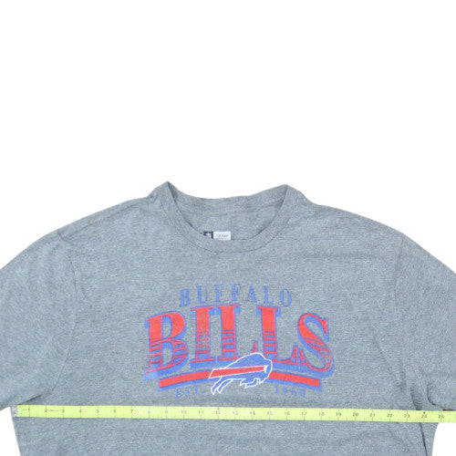 NFL Team Apparel Mens Grey Buffalo Bills 2XL Graphic T-Shirt