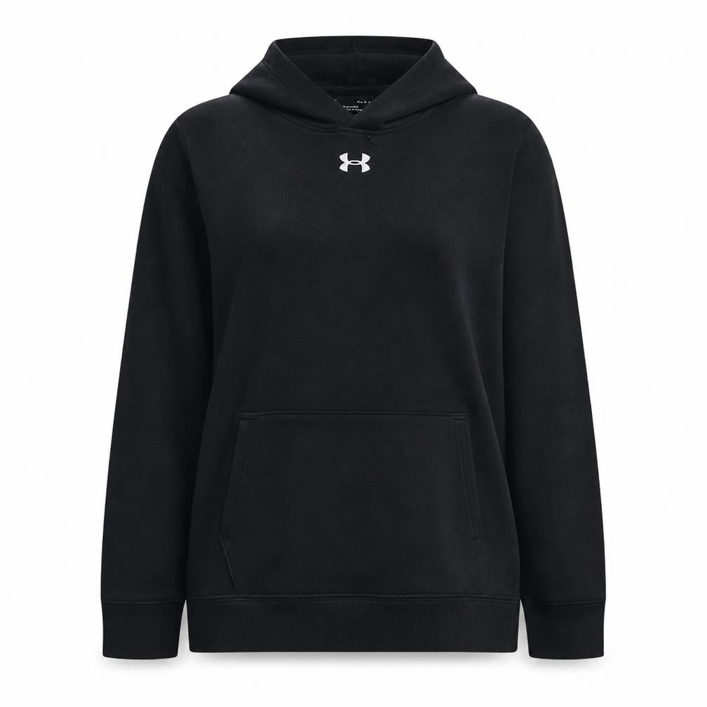 Under Armour Womens Black Pullover Hoodie Size L Loose Fit ColdGear