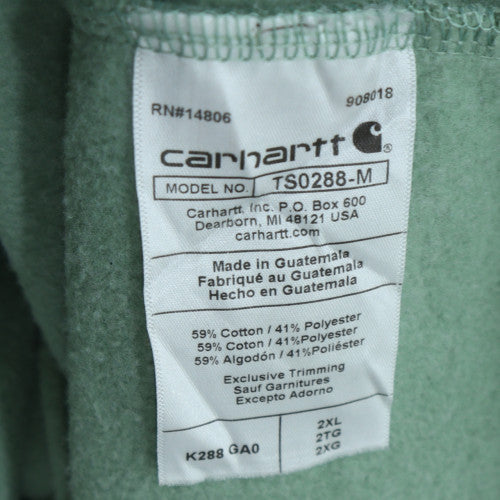 Carhartt Men’s Green 2XL Loose Fit Pullover Hoodie Heavyweight Fleece