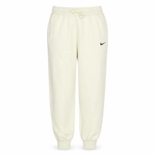 Nike Womens Ivory Fleece Jogger Sweatpants S Elastic Cuffed Trousers