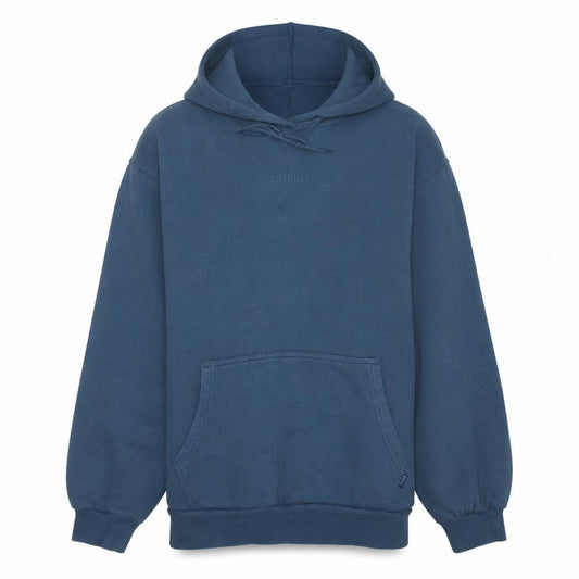 Diesel Mens Blue Pullover Hoodie M Cotton Blend Fleece
