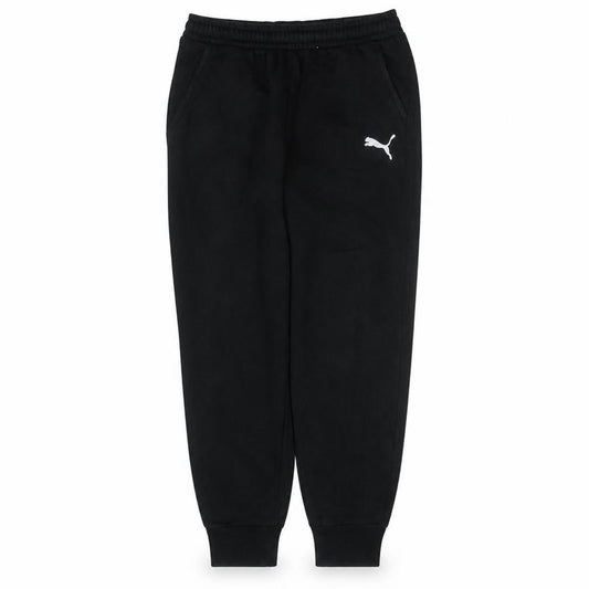 Front view of Puma Men's Black Jogger Trousers L Regular Fit Elastic Waist