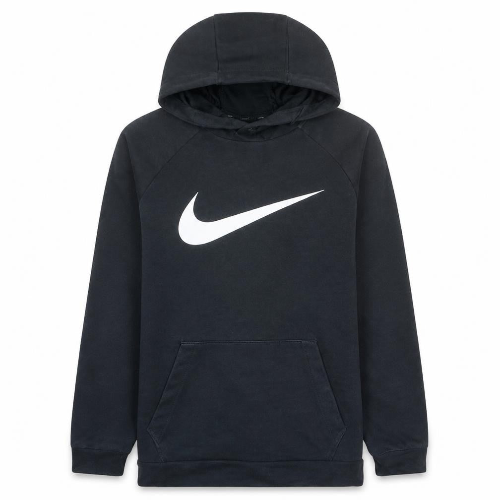 Nike Men's Black Pullover Hoodie M Dri-Fit Fleece Sweatshirt