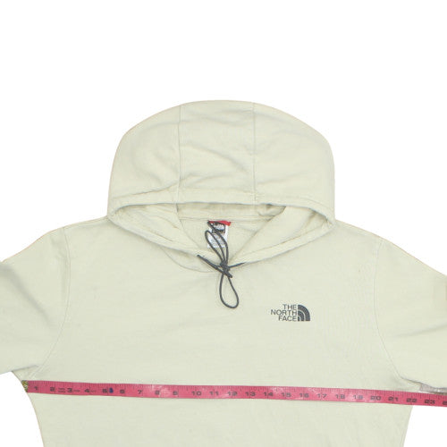 The North Face Unisex Beige Pullover Hoodie M Cotton Fleece