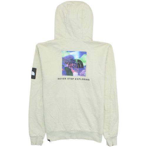The North Face Unisex Beige Pullover Hoodie M Cotton Fleece