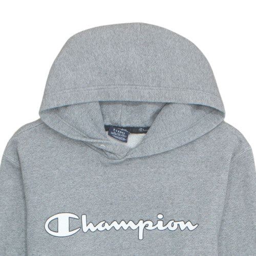 Champion Women's Grey Pullover Hoodie XL Logo Graphic Cotton Blend