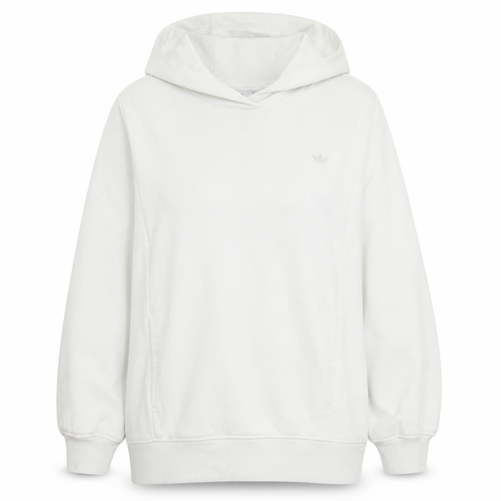 Adidas Womens White Pullover Hoodie Size 20-22 Plus Cotton Blend