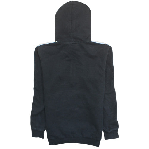 Adidas Mens Black Small 1/2 Zip Hoodie with Logo Detail