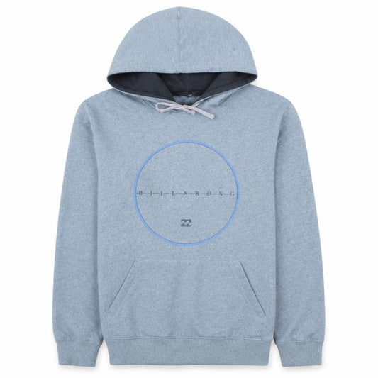 Billabong Mens Grey Pullover Hoodie Medium Fleece Sweatshirt