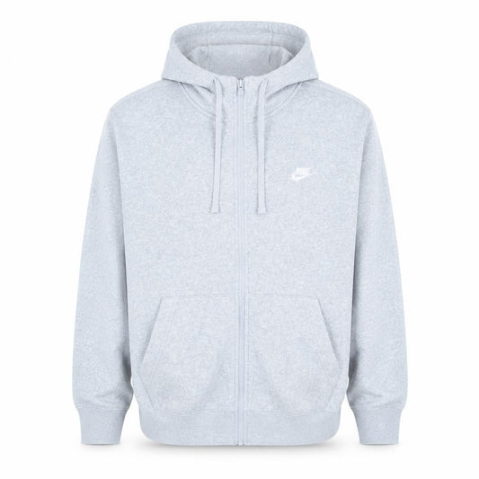 Nike Men's Grey 2XL Full Zip Fleece Hoodie Sweatshirt