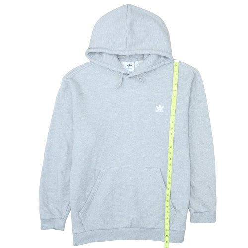 Adidas Men's Grey Pullover Hoodie 2XL Regular Fit Fleece