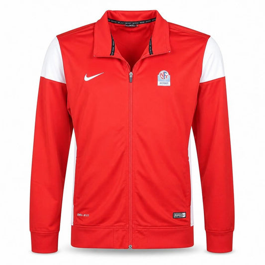Nike Men's Red Full Zip Dri-Fit Sports Sweatshirt Size L