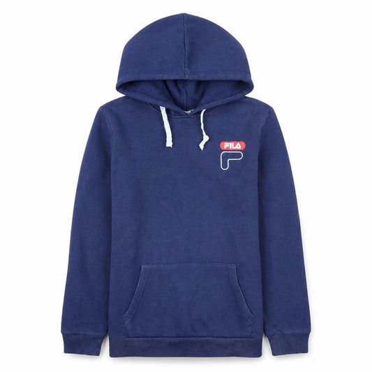 Fila Womens Navy Blue Pullover Hoodie XS Cotton Blend