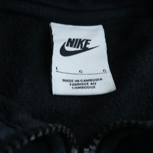 Nike Men's Black L 1/2 Zip Fleece Sweatshirt Regular Fit Sportswear