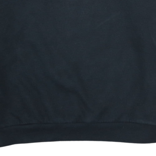 Adidas Mens Black L Pullover Sweatshirt Logo Crew Neck Fleece