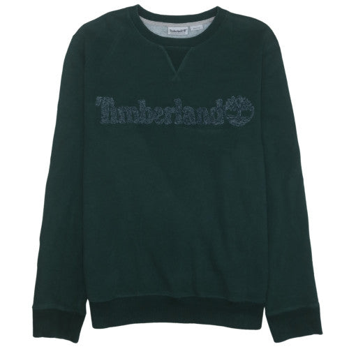 Timberland Men's Green 2XL Pullover Sweatshirt Crew Neck Fleece