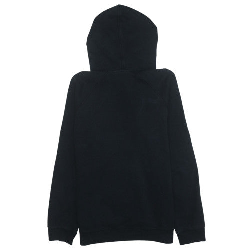 Adidas Mens Black Pullover Hoodie Medium Graphic Logo Fleece