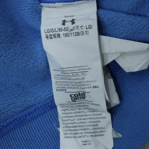 Under Armour Men's Blue 1/2 Zip ColdGear Sweatshirt L Relaxed Fit