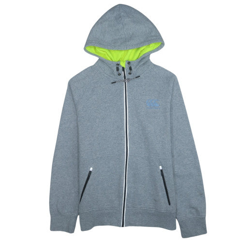 Canterbury Mens Grey XL Full Zip Hooded Fleece Sports Hoodie