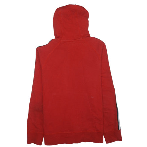 Nike Men's Red Pullover Hoodie M Cotton Graphic Logo Sportswear