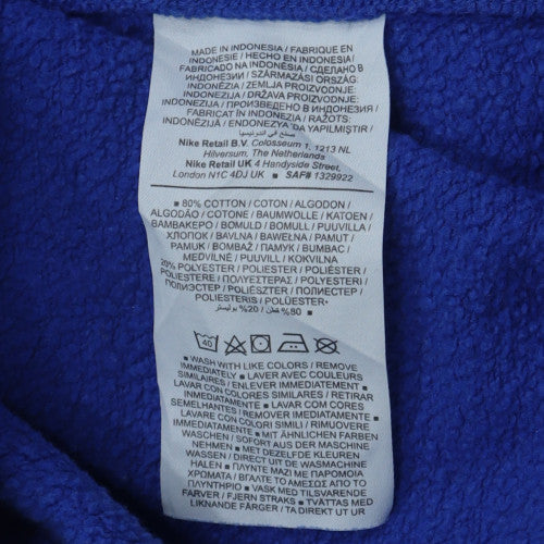 Nike Mens Blue Crew Neck Sweatshirt M Classic Cotton Blend
