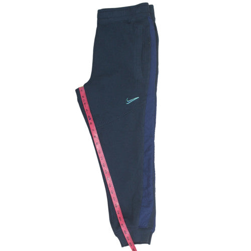 Nike Men’s Blue Fleece Joggers M Tapered Fit Sweatpants